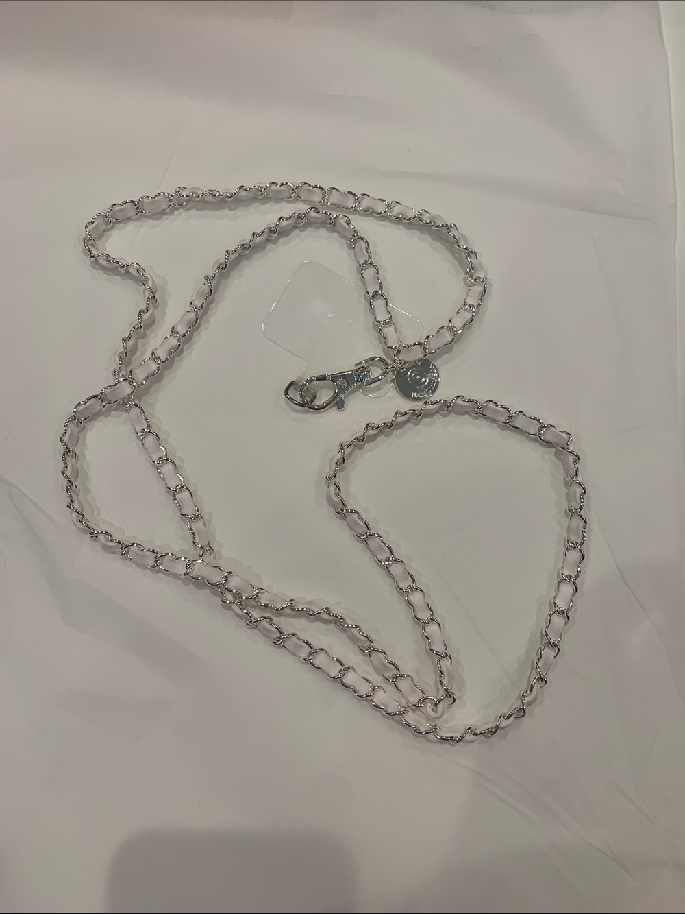 Miami and Co Cellphone Silver Chain - Elegant Silver Link Design. New